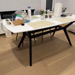 72'' Emmond mid-century morden dining table