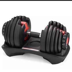 Adjustable Dumbbell Weight Select 552 Fitness Workout Gym Dumbbells Syncs