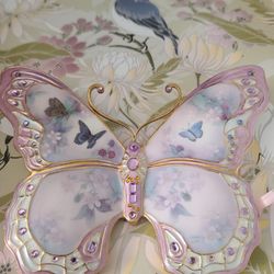 Lena Liu Hanging Butterfly Vintage First Issue Bradford Exchange 5 By  5