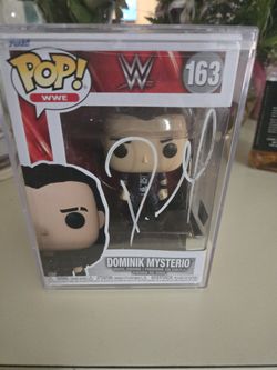 Dominik Mysterio Signed Funko W/acrylic Display Case