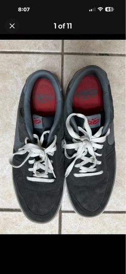Nike Sb Grey Size 12 Low Suede Skate Sneaker 313067-006 Year 2010