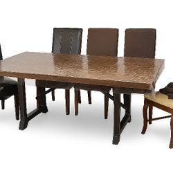 🪑🍽️ Dining Table + 6 Chairs (AS-IS) – Sturdy Table, Chairs Need Cosmetic Repairs 300$