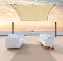 14'x 16' Beige Sun Shade Sail