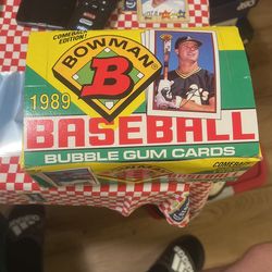 Box Of 1989 Bowman Baseball Cards, Nm Condition
