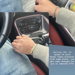 Miami Cuban 10k Bracelet Name Plate