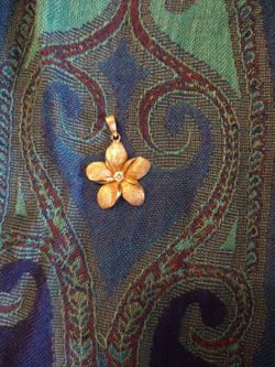 sterling silver plumeria cubic zirconium