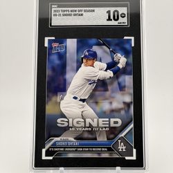 2023 Shohei Ohtani OS-21 Topps Now Sgc 10