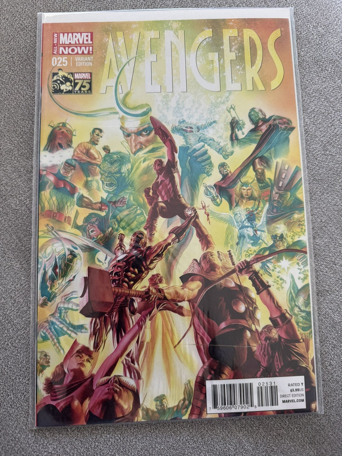 Avengers (2013) #25 (2014) 1:75 Alex Ross 75th Anniversary Variant (NM)