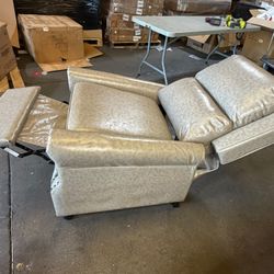 faux leather pushback recliner chair featuring classic 