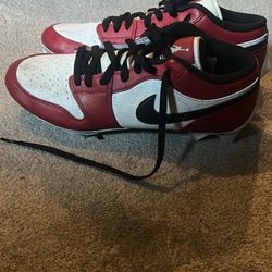 Jordan 1 Low Football Cleats Size 10