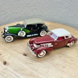 Vintage Style 1/32 Signature Cars, Dusenberg 1934 & Cord 812 Supercharged, GC