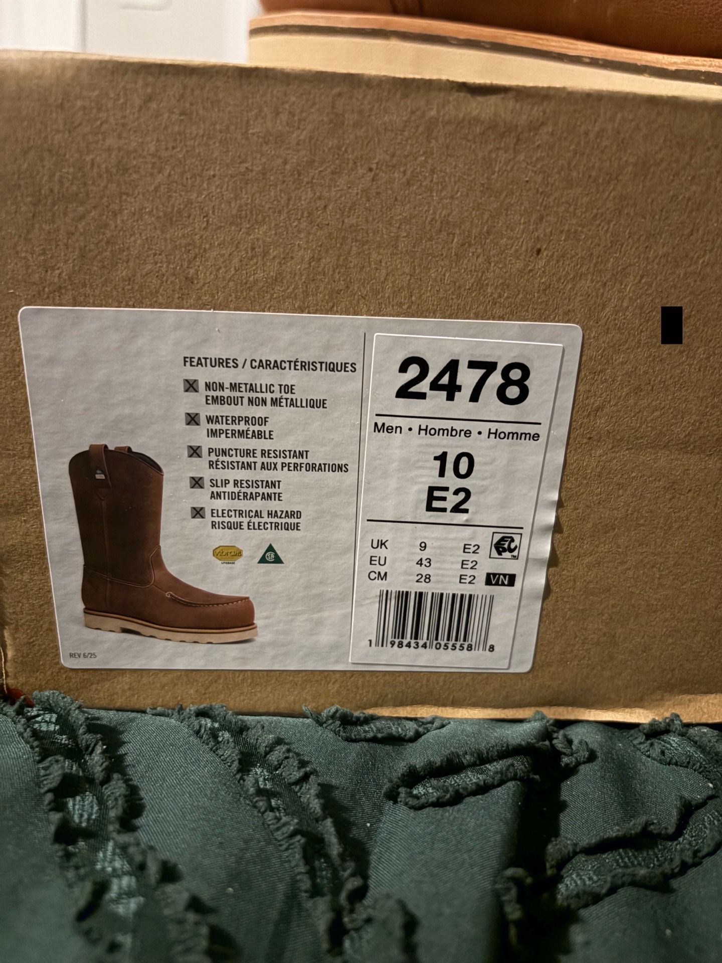 Red Wing size 10 W in men . Steel toe