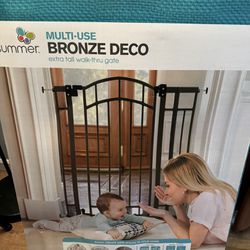 Multi Use Pet Or Baby Bronze Gate