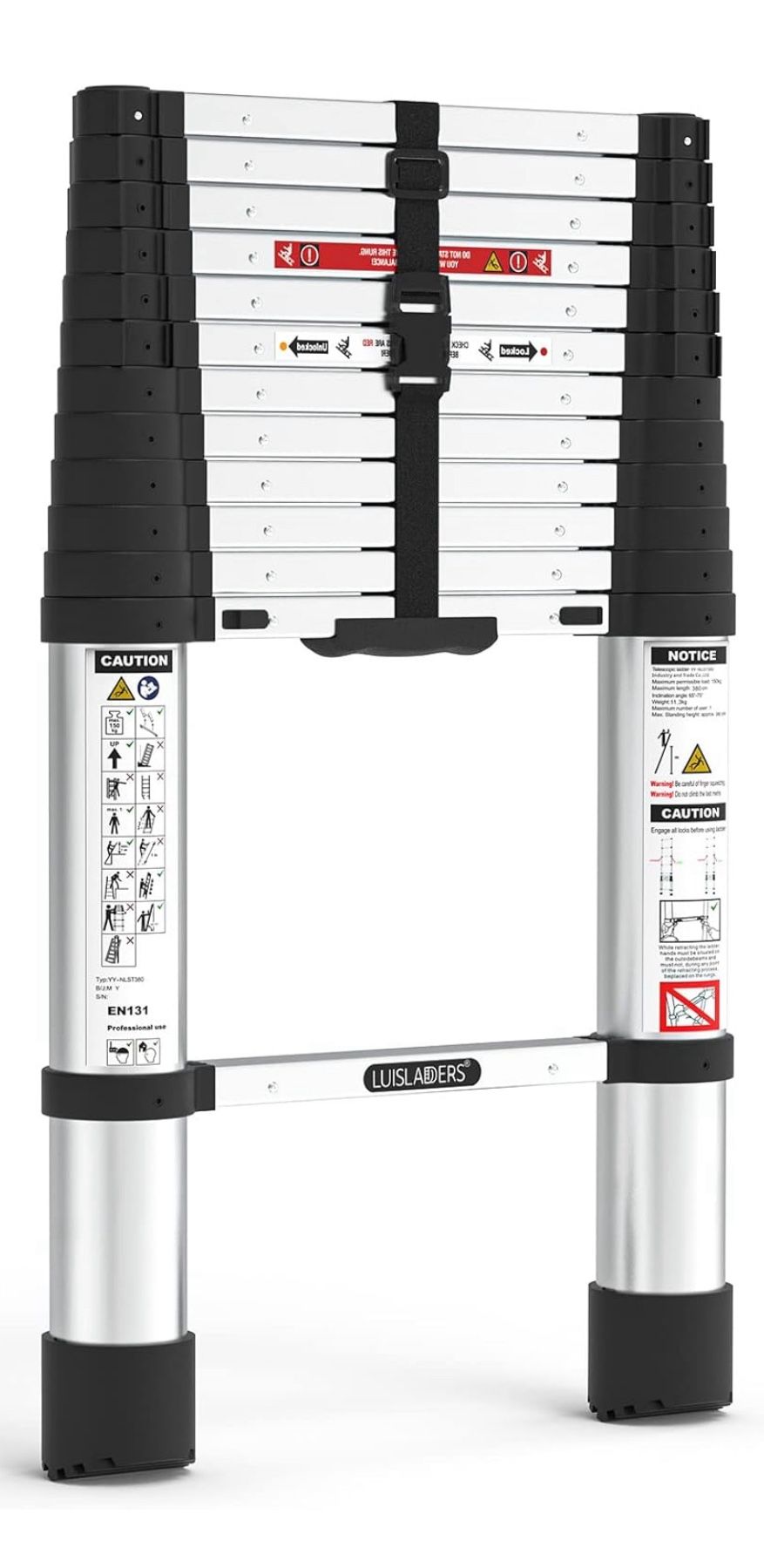 Luisladders 12.5 Ft Telescoping Ladder