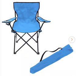 Portable Folding Camping Outdoor Beach Chair (Sky Blue)