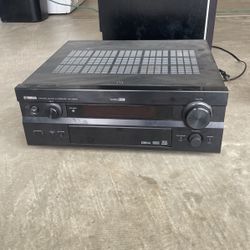 Yamaha AV Receiver And Polk Audio speakers, Subwoofer 