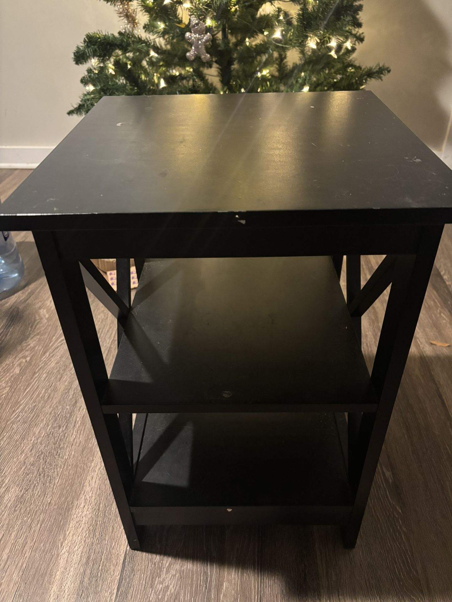 BLACK LIVING ROOM END TABLE