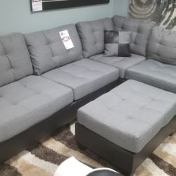 🥏BRAND NEW SECTIONAL WITH OTTOMAN 