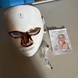 LED Light Therapy Facial Mask Wireless Phototherapy Beauty Instrument Skin Care