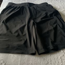 Black lululemon man’s shorts size large