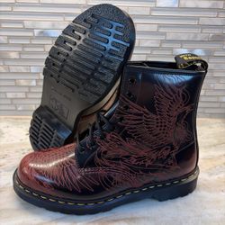 Dr. Martens 1460 Phoenix Arcadia Leather Boots Cherry Red NWOB Mens US 11 UK 10
