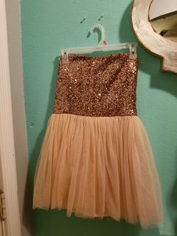 Copper rose Blingy Shirt dress or Costume.. Size Large womens... Brand New!..