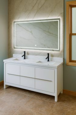 Bathroom vanity 72”