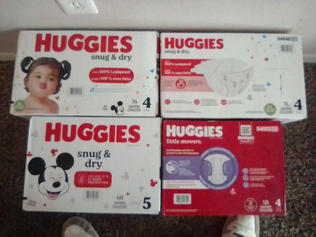 Huggies Diapers $50 For All Size 4 And 5