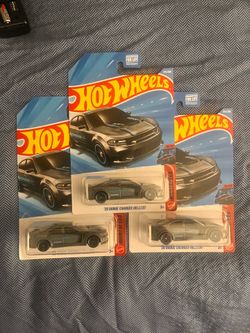 Hot wheels dodge charger hellcats grey
