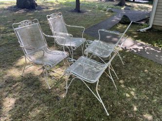 Wrought Iron Vintage Garden Chairs