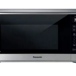 Panasonic - 1.6 Cu. Ft. 1250Watt Countertop Microwave Oven with Cyclonic Inverter Technology - Stainless Steel/silver