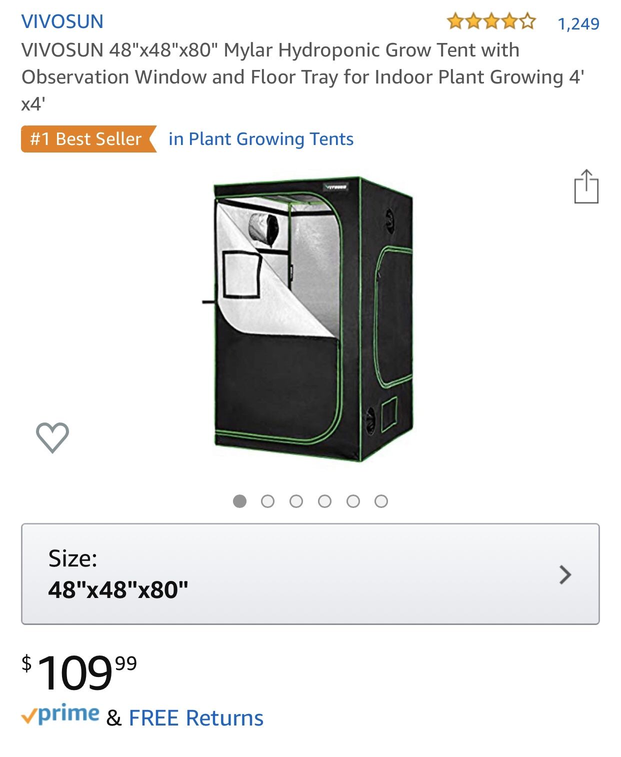 Grow tent