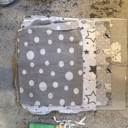 Baby Crib sheets for boys and gilrs, 100% cotton and linen Sheet 