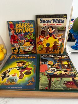 Vintage Walt Disney's Big Golden Books Set of 4