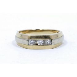 14K Gold Diamond Ring Size 9 Original $1200