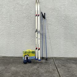 Cross Country Skis, Poles, and Boots