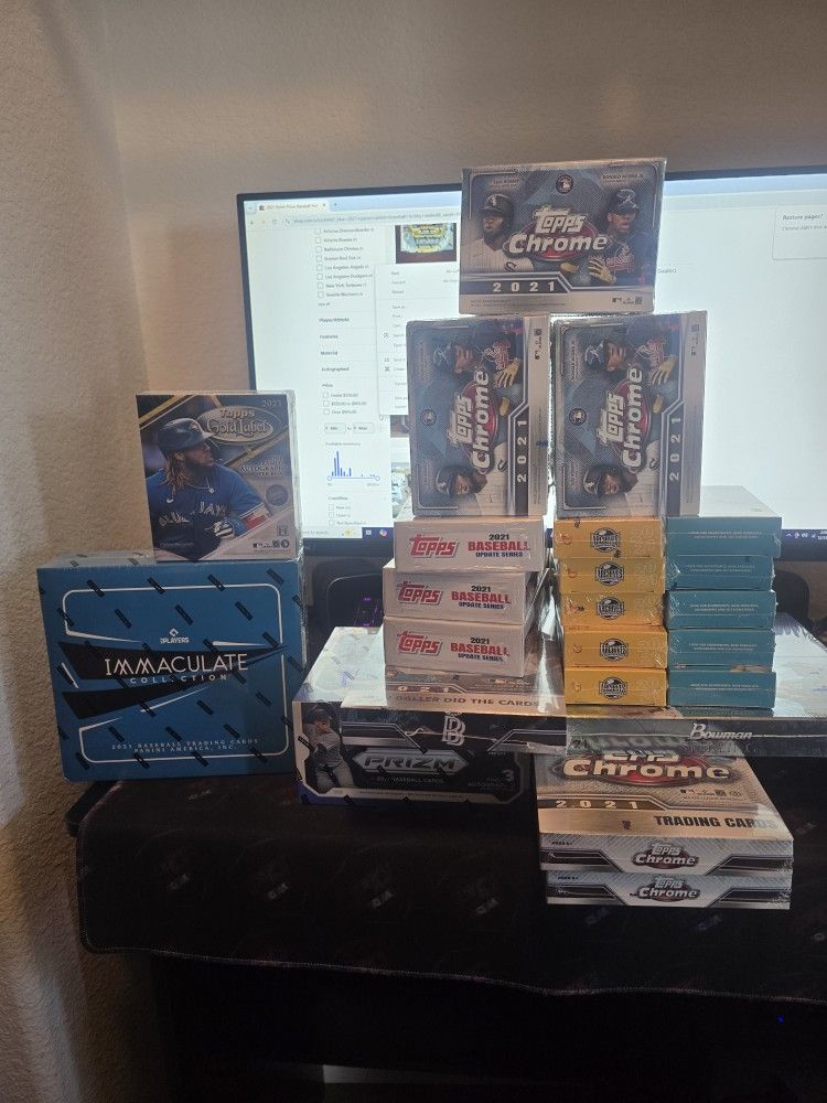 2021 Topps Panini Baseball Hobby Box And More