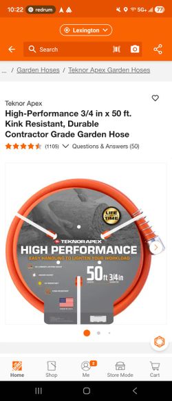 Contractor Grade Water Hose