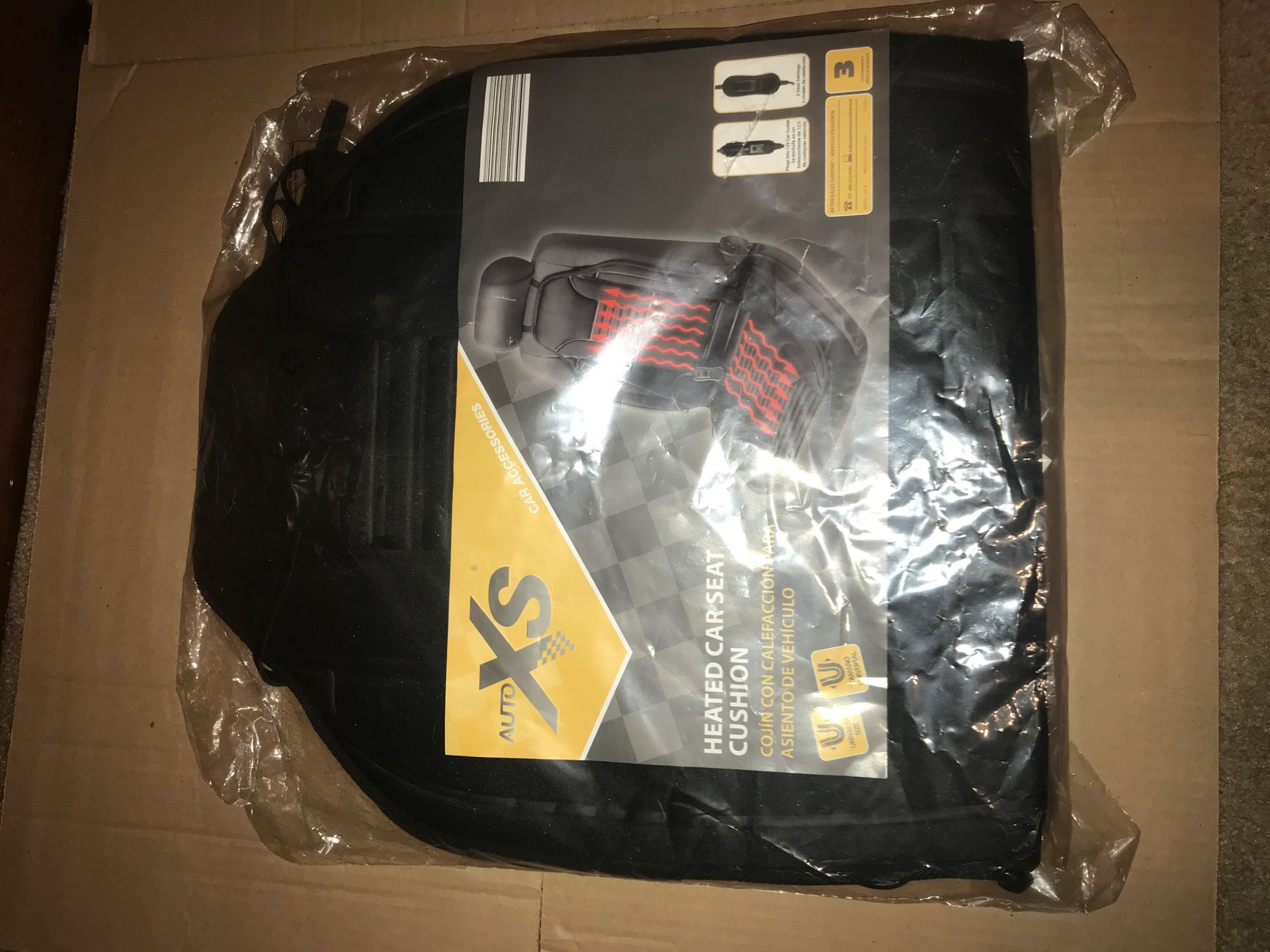 Heated car seat cushion