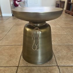 All Brass Side Table