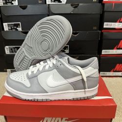 Nike Dunk Low Two Tone Gray DH9765-001 Size 7Y/8.5 Womens Brand New