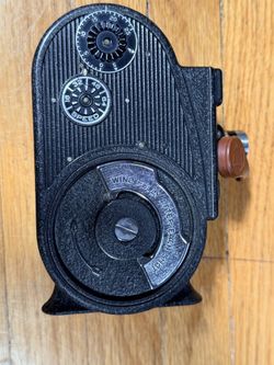 Vintage Bell & Howell Filmo Sportster Double Run Eight 8mm Movie Camera Leather Case