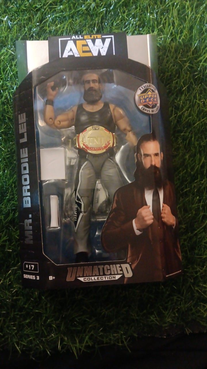 Aew Figure With Pack Of Upper Deck Cards Inside ππ
