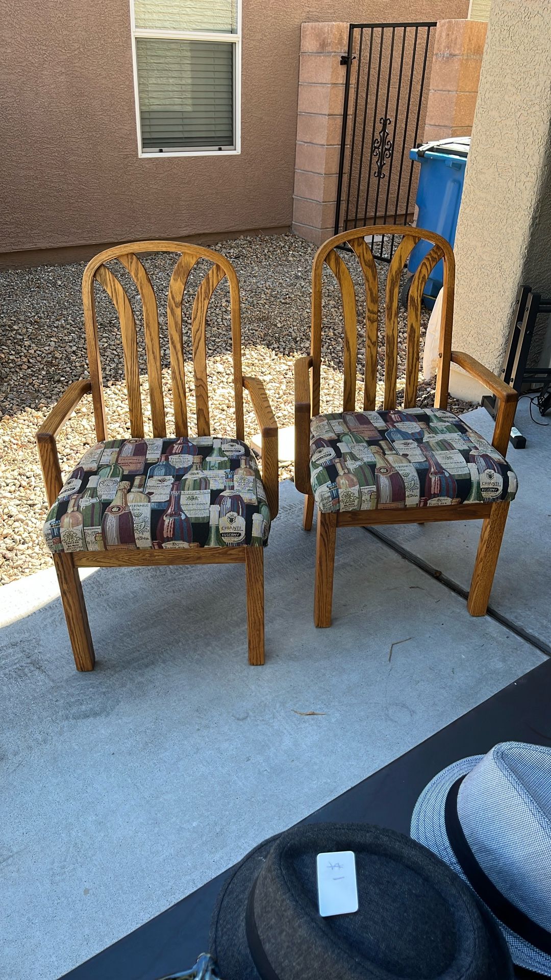 Wooden And Upholstered Dining Chairs 