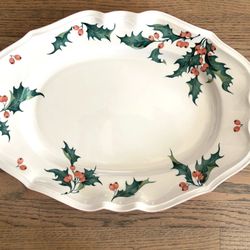 Villeroy & Boch Holly Large 14" Oval Dish Plate Vintage
