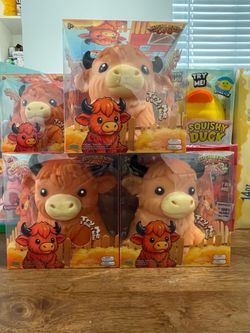 AUTHENTIC PPNC Toys Highland Cow Jumbo Squishy