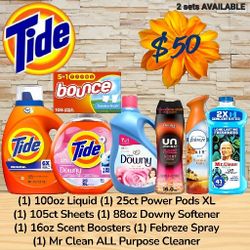 🔥🔥 HUGE Tide LAUNDRY DETERGENT Pods, Downy, Bounce Household Stock Up BUNDLE 🔥🔥