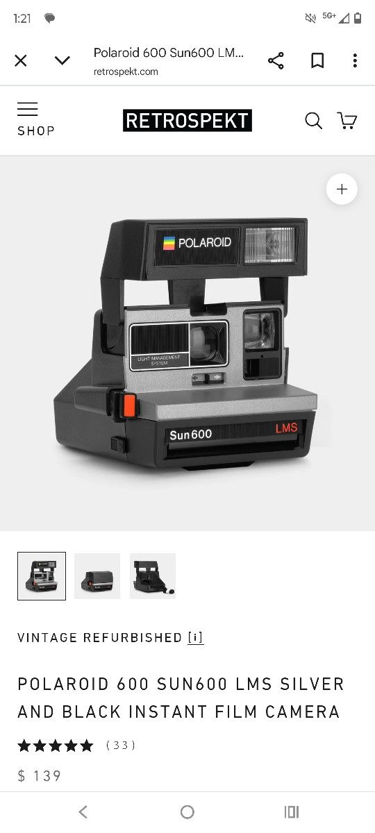 Vintage Polaroid Instant Film Camera 