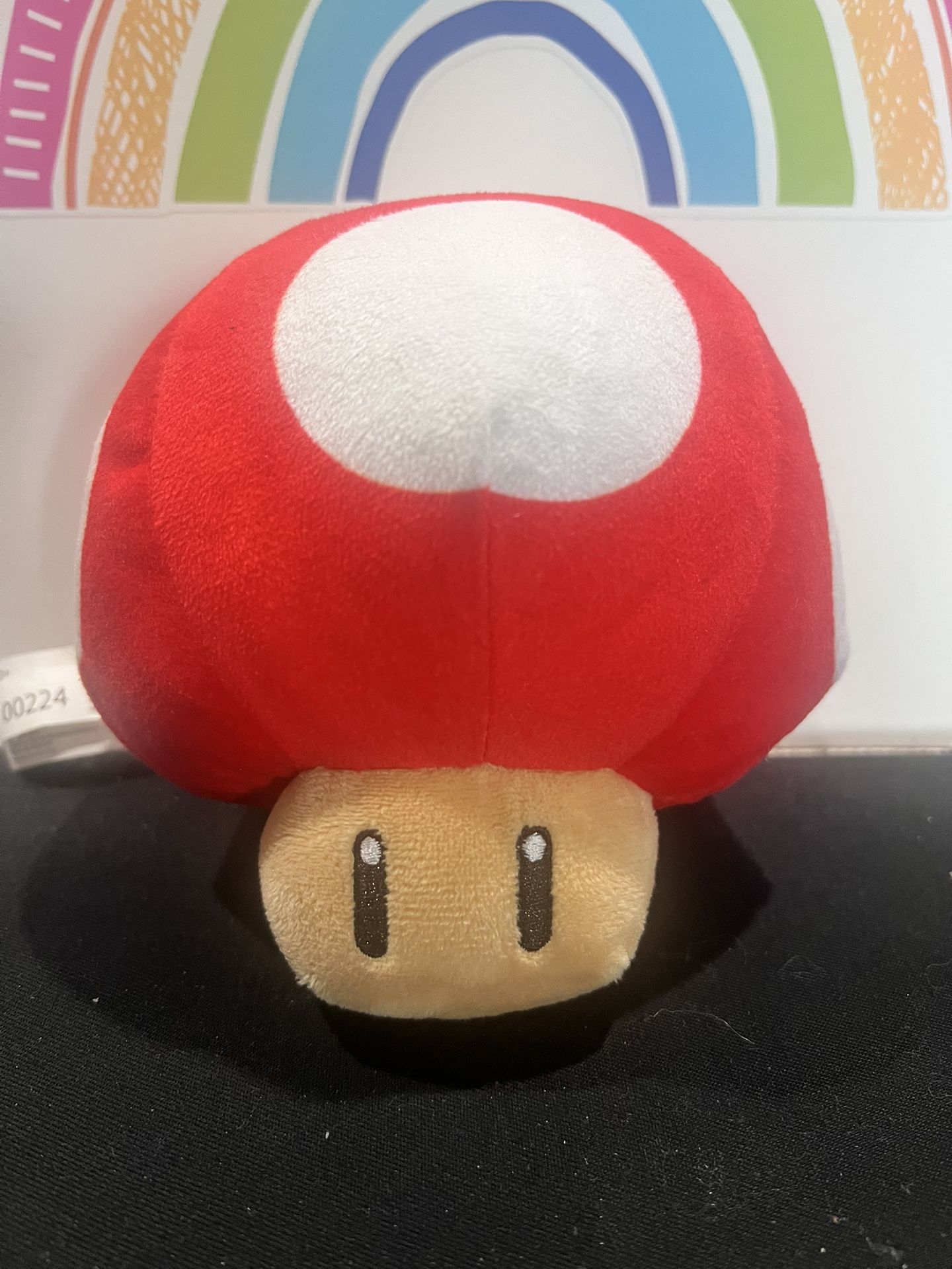 SUPER MARIO PLUSH! RED MUSHROOM 5 INCH ROUND