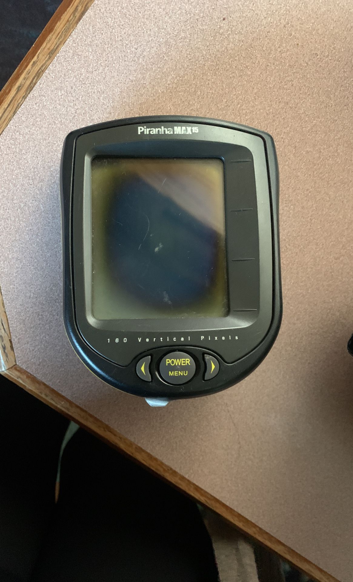 Hummingbird, Piranha Max 15, Black, 4-Inch Waterproof Fishfinder and Dual- Beam Transducer